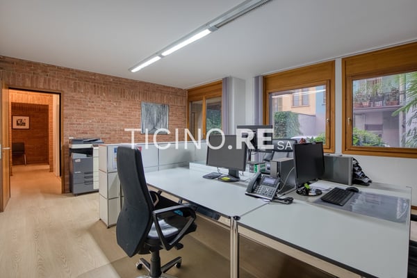 Elegante ufficio in affitto a Lugano – Di fronte al Parco Ciani 9