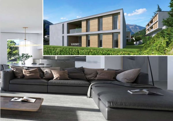 Appartamento 1.5 locali alto standing con giardino 2