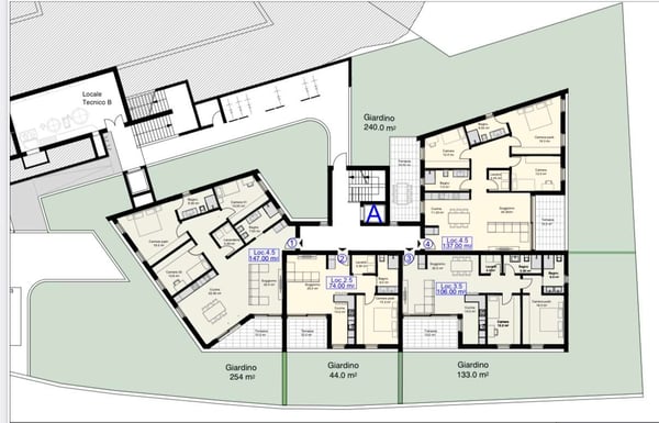 Appartamento 1.5 locali alto standing con giardino 10
