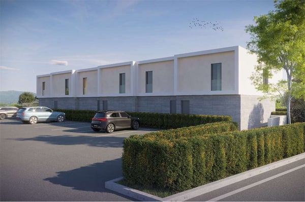 Nuova villetta a schiera con giardino privato e piscina 7