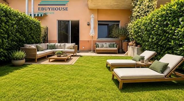 Villetta a schiera vista lago con giardino privato 9