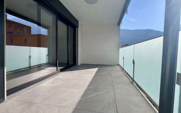Elegante appartamento 3.5 locali con terrazza in zona centrale e soleg 3