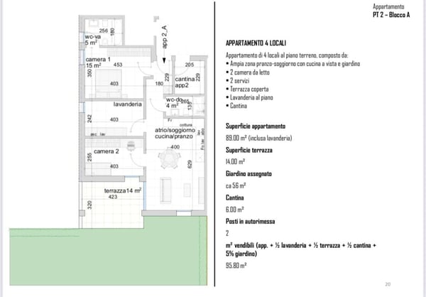 Appartamento moderno con ampio spazio verde privato 3