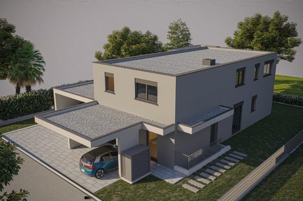 RANCATE: 1.5 loc. in villetta bifamiliare - nuova edificazione 1