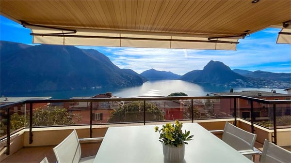 LUGANO - SPLENDIDO 4,5 LOC. CON VISTA LAGO