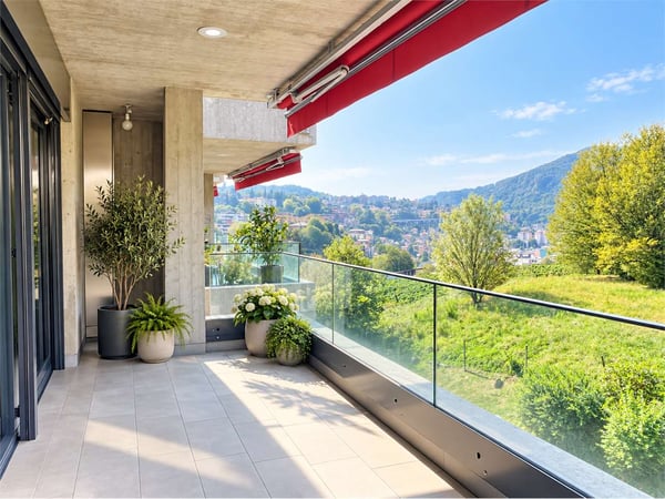 Vacallo luminoso 4.5 loc con grande terrazza e ampi spazi interni 2