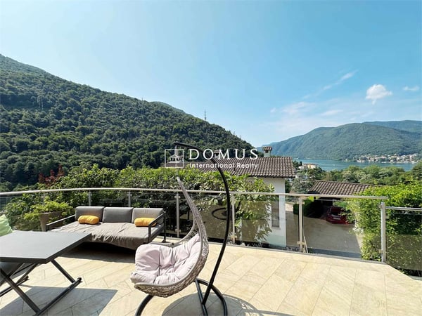 Villa singola con vista lago a Figino 4