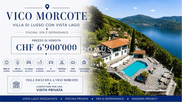 Villa di lusso 6 locali con vista lago, piscina, spa e dependance 1