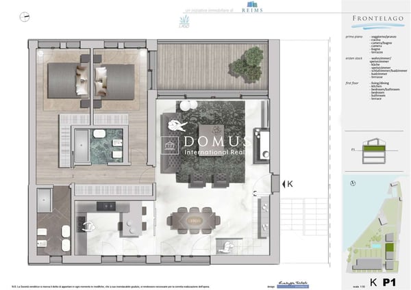 Appartamento a lago con giardino 6