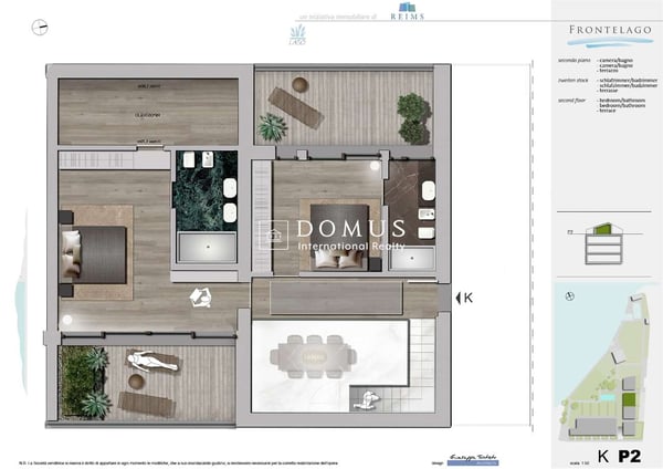 Appartamento a lago con giardino 7