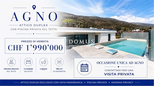 Agno- Attico Duplex con piscina privata sul tetto 1