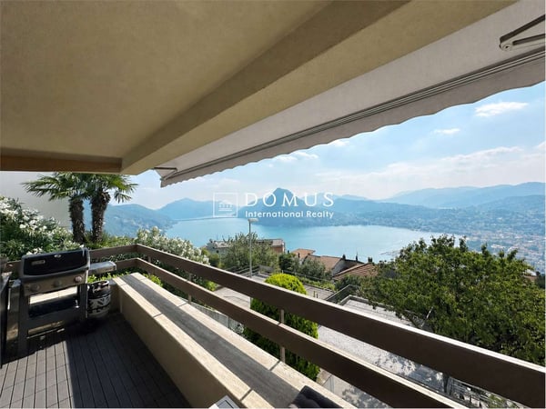 LUGANO, 3,5 con vista lago unica e piscina 2