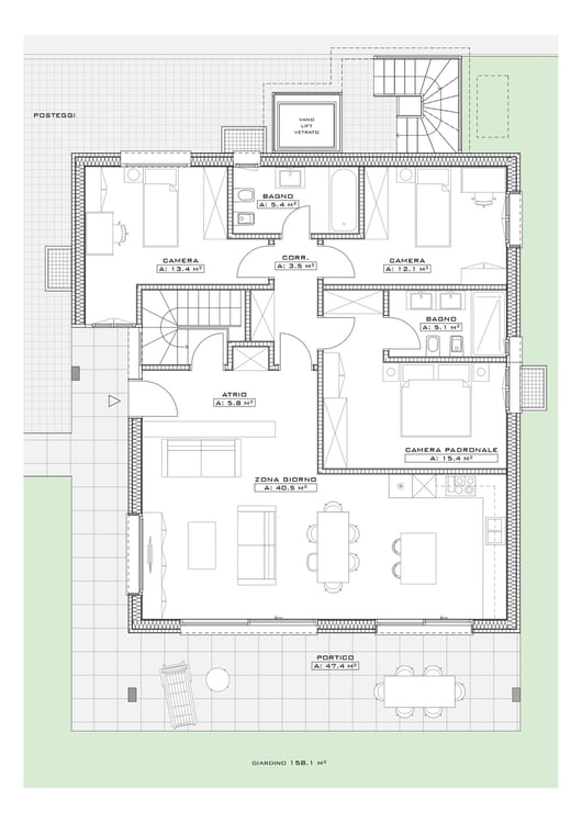 Appartement im Erdgeschoss mit Garten in einem Gebäude mit nur 2 Wohneinheiten 4