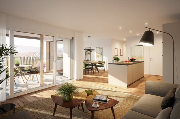 *NATÜRLICH WOHNEN, NEUMATT FULENBACH / NEUE 3 ½-ZIMMER ATTIKAWOHNUNG* 2