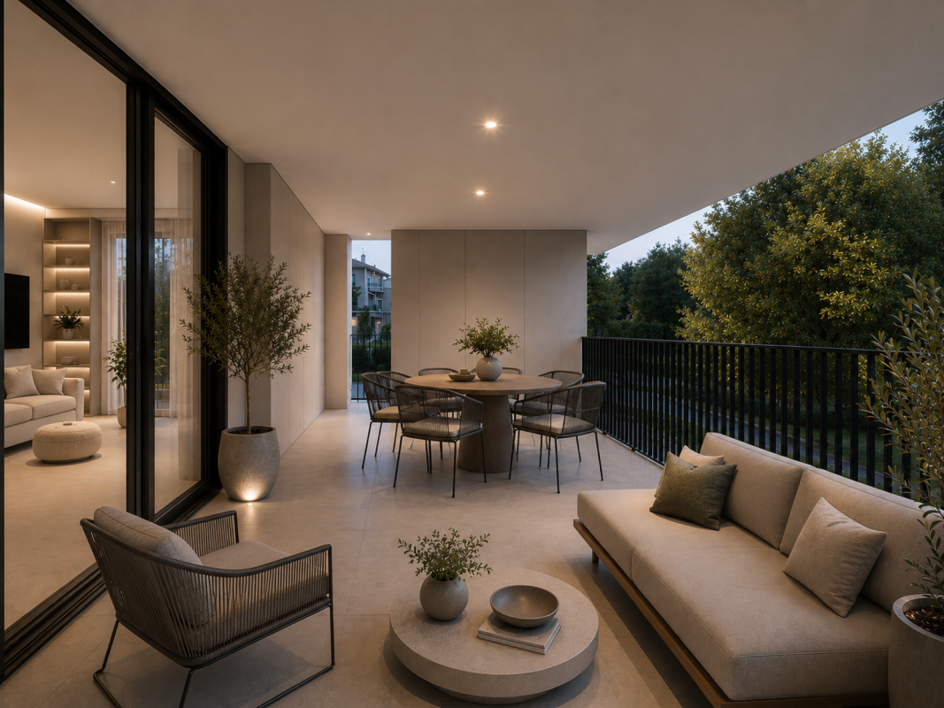 Elegante appartamento di nuova costruzione con terrazza in vendita a Lugano