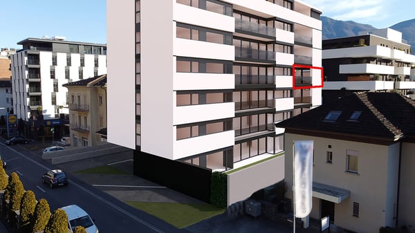 Modernes Einzimmerapartment mit Balkon in strategischer Lage in Locarno 12