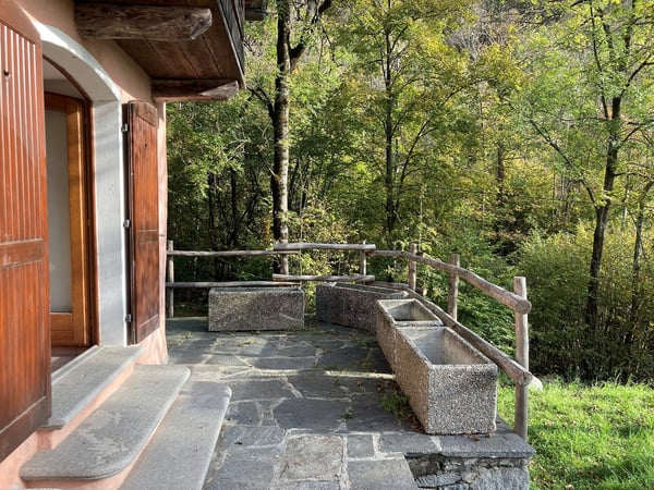 Brione s/Minusio, Val Resa - 2 Rustici con terreno, rinnovati 15