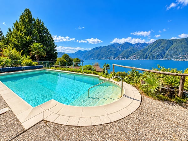 Villa con piscina e vista spettacolare sul Lago - Villa mit Pool und Panoramablick 6