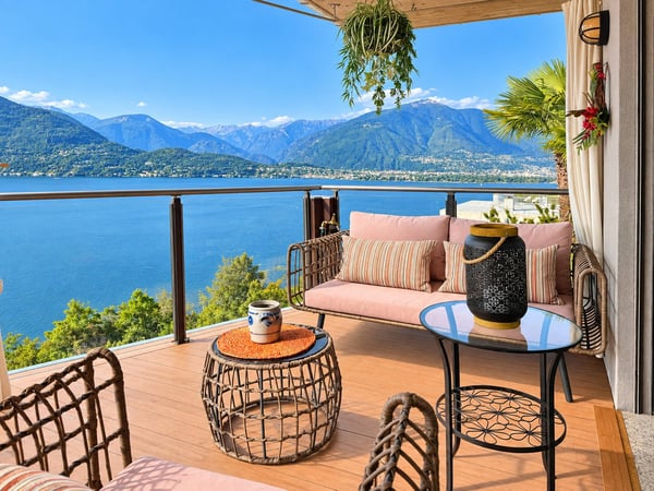Villa con piscina e vista spettacolare sul Lago - Villa mit Pool und Panoramablick 2