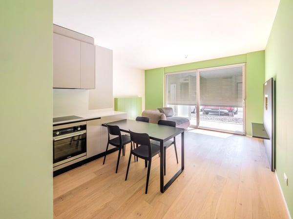 Nuovissimo appartamento 1.5 locali con giardino privato e portico 4