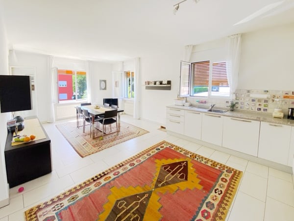 Bella casa trifamiliare con ampio giardino e taverna con camino 7