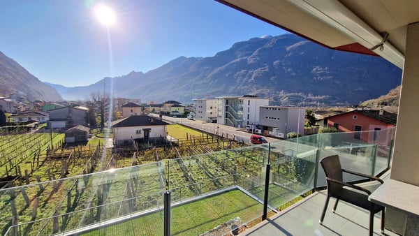 Bel recente 1.5 in stile moderno con terrazza coperta panoramica 7