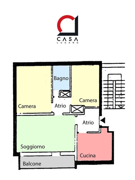 Bel 3,5 recentemente parzialmente ristrutturato con balcone coperto. 11