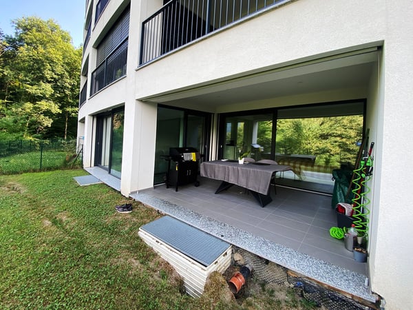 Recentissimo 2,5 nella natura con giardino privato e terrazza coperta. 7