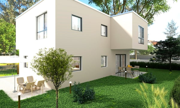 Nuove case 4,5 di medio-alto standing con giardino in edificazione. 2