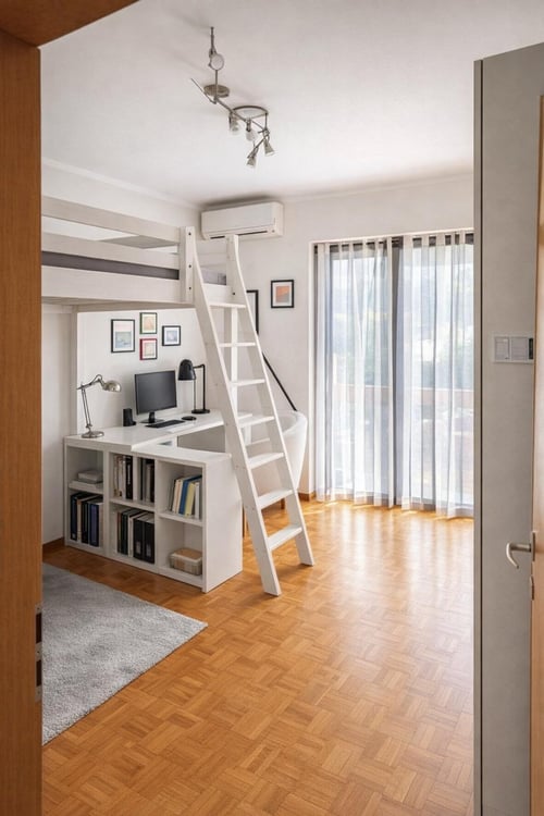 Bifamiliare 4,5 e 4,5 con giardino, tre terrazzi e grande soffitta. 12