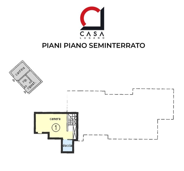 Duplex 4,5 in bifamiliare con panorama, giardino privato e grottino. 10