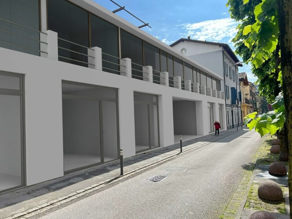 Palazzina a reddito centrale da riattare con licenza approvata. 2