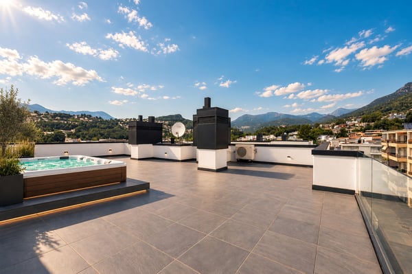 Elegante attico 4,5 con roof top privato e piacevole vista aperta 3