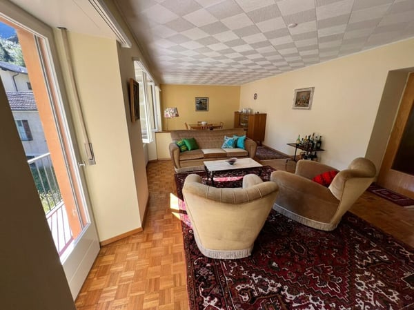 Casa di 1 locali + spazio commerciale + rustico + terreno 6