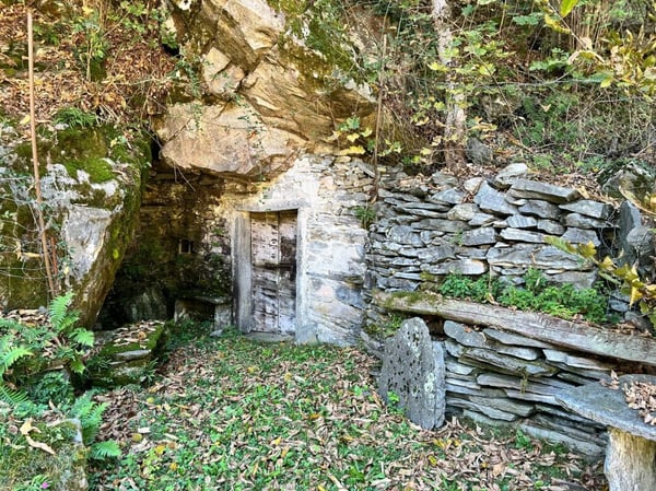 Casa di 1 locali + spazio commerciale + rustico + terreno 35