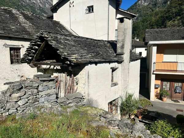 Casa di 1 locali + spazio commerciale + rustico + terreno 31