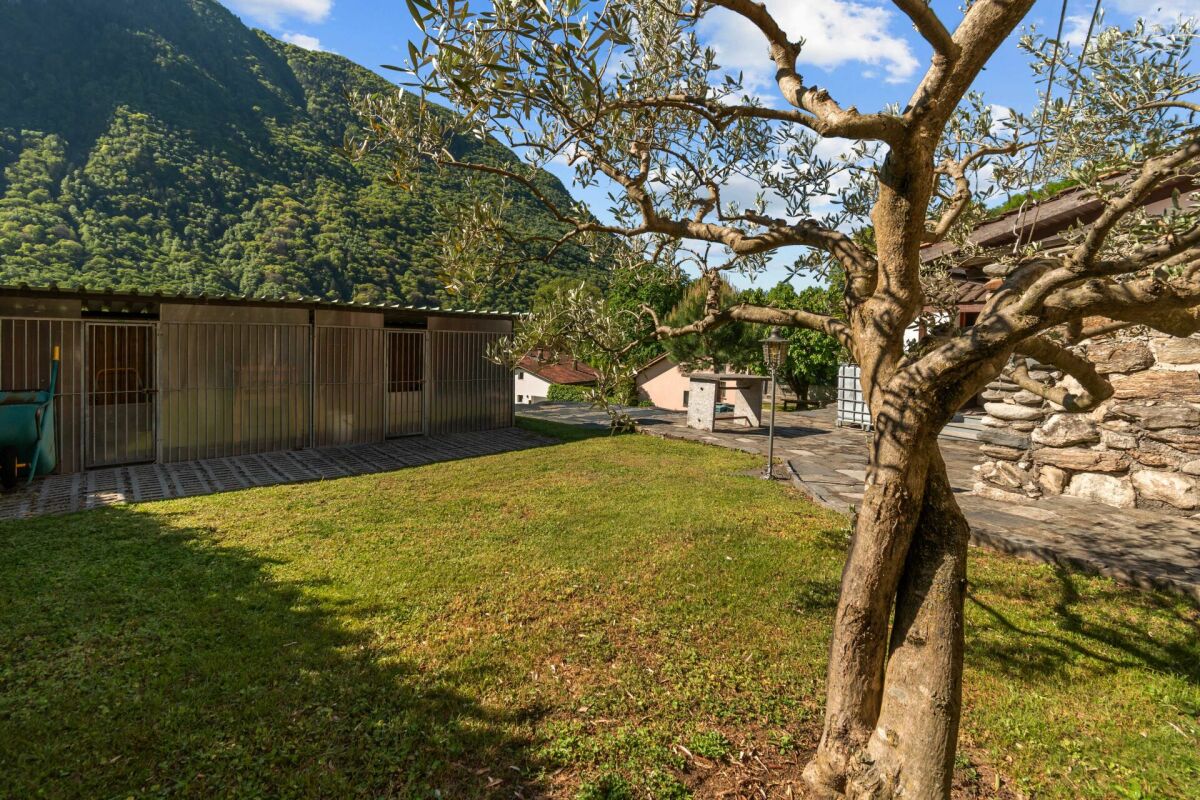 Prestigiosa villa bifamiliare con piscina, grottino, dépendance e garage con officina