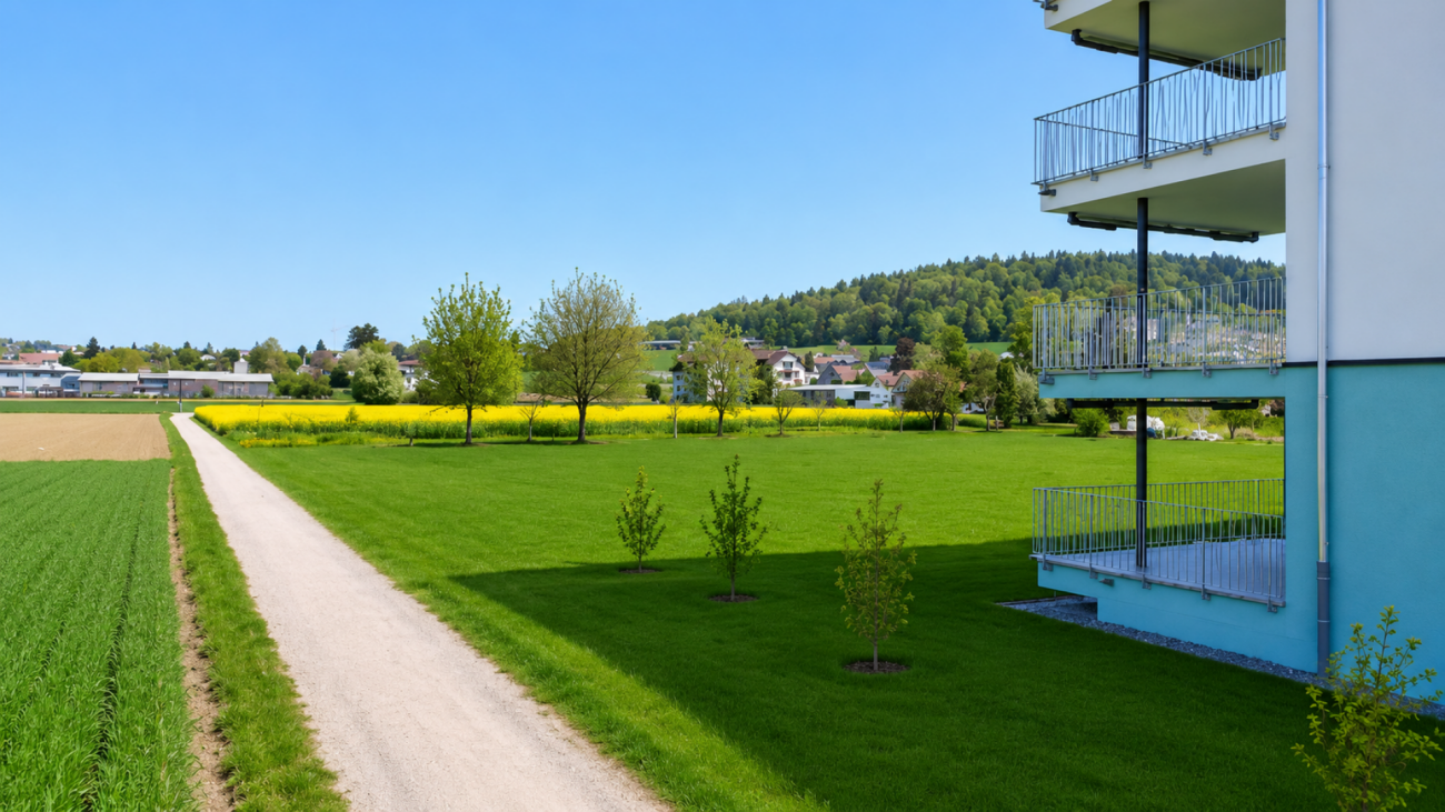 Erstbezug mit Aussicht stilvoll wohnen im Grünen