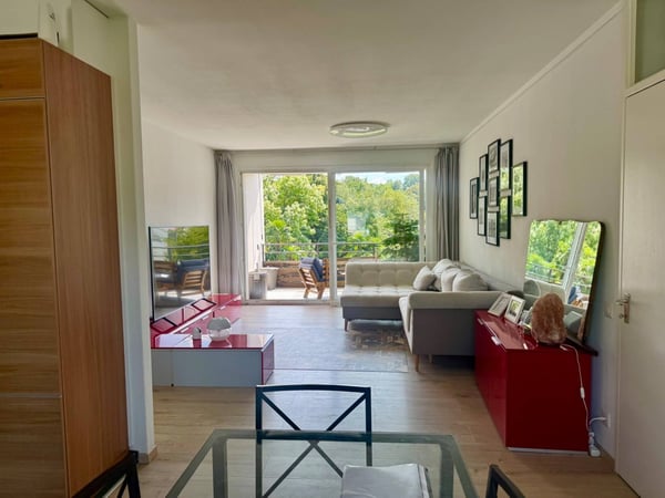 Il tuo rifugio nel verde a Ponte Capriasca: appartamento con piscina e giardino 3