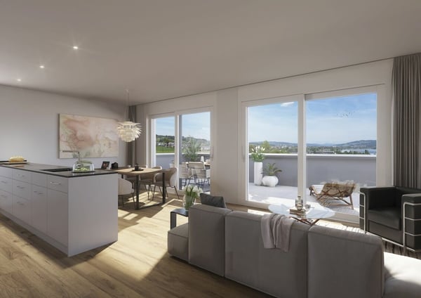 4½-Zimmer-Attikawohnung mit Seeblick 1
