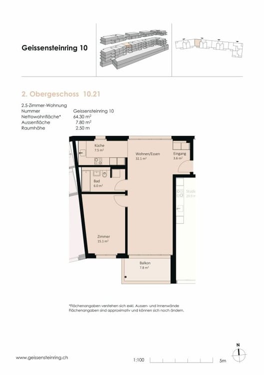Moderne 2.5-Zimmerwohnung in der Neustadt Luzern Kopie 6