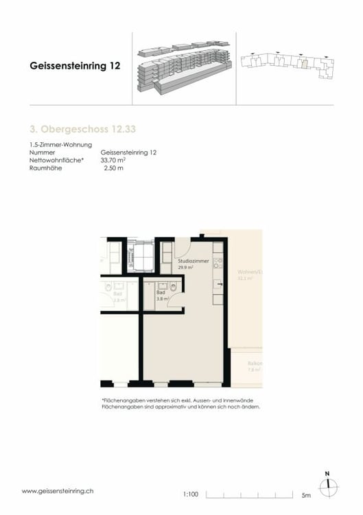 Moderne 1.5 Zimmerwohnungen in der Neustadt 5