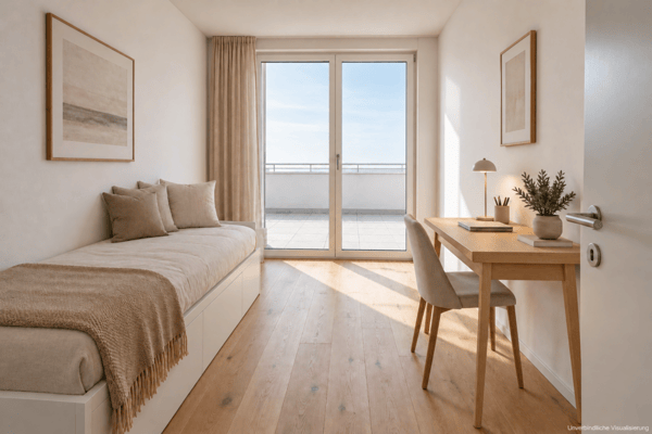 3.5-Zimmer-Neubauwohnung mit grosszügiger Terrasse und Loggia 3