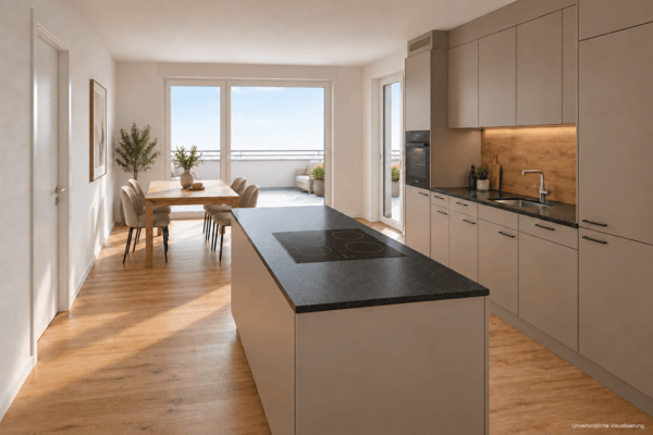 3.5-Zimmer-Neubauwohnung mit grosszügiger Terrasse und Loggia 2