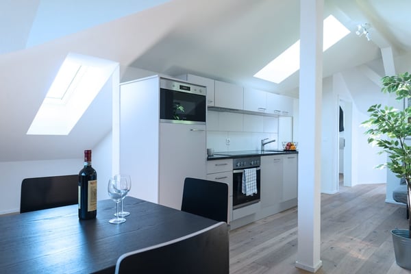 Helle 1 Zimmer Dachwohnung mit Aussicht in Zürich Wiedikon 10