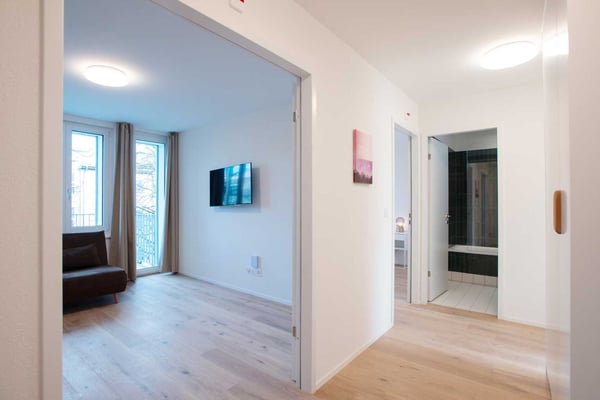 Grosse, moderne und frisch renovierte 3 Zimmer Wohnungen mit Balkon 3