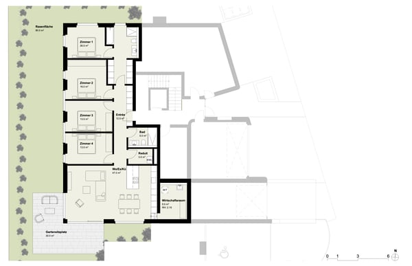 5.5 Zi. Neubau-Gartenwohnung 0.A 7