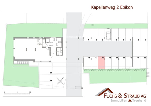 Überdachter Aussenparkplatz im Zenrum/Nähe Bahnhof 2