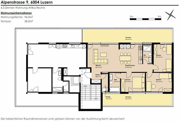 Diese Wohnung macht Sie sprachlos - Traumhafte Attika mit Panoramablick in Luzern 14