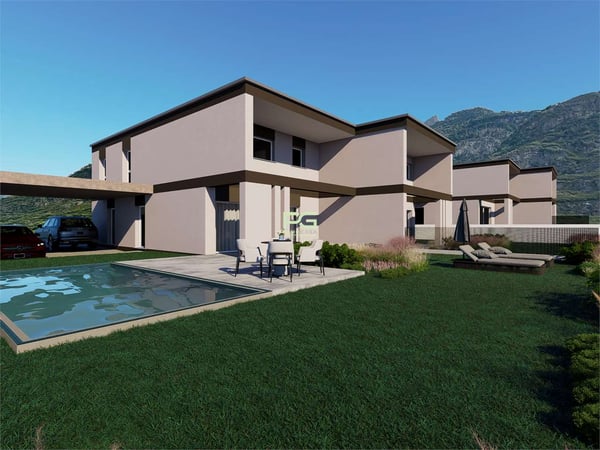 Grandi ville gemelle con ampio giardino 1